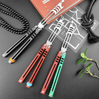 Couteau pliant multifonctionnel industriel à lame non tranchante, manche en aluminium, portable, ouvre-bouteille de poche pour l'extérieur – Vente chaude