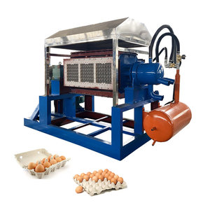 Reciclaje y reutilización de papel de desecho para hacer caja de huevos de papel automática máquina para fabricar bandejas de huevos Precio de línea de producción totalmente automático - Product Image 1