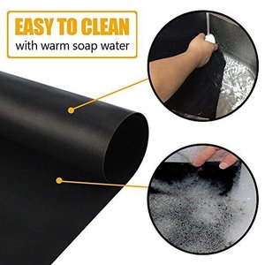 <span class=keywords><strong>Tapis</strong></span> <span class=keywords><strong>de</strong></span> <span class=keywords><strong>cuisson</strong></span> pour <span class=keywords><strong>barbecue</strong></span> au charbon <span class=keywords><strong>de</strong></span> bois Fleet Outdoor, antiadhésif, 0,30 mm, 40x30 cm, résistant à la chaleur, imperméable, noir, en PTFE - Product Image 1