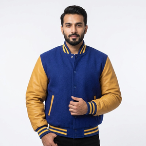 Custom Design Plain <b>White</b> Varsity <b>Jacket</b> with <b>White</b> Stripes College Baseball <b>jacket</b> for <b>men</b> - Product Image 1
