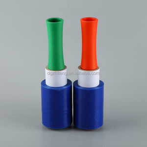 2 paquets de <span class=keywords><strong>Film</strong></span> étirable avec poignée en plastique, 15 micro <span class=keywords><strong>Film</strong></span> rétractable de palette en plastique transparent de 4 pouces x 150m pour les fournisseurs mobiles - Product Image 2