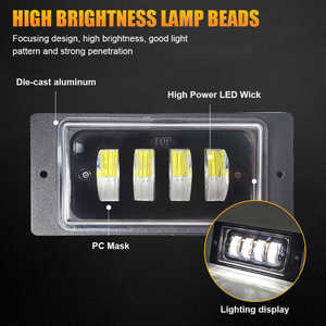 Nueva luz LED DE TRABAJO DE 40W 6 pulgadas blanco amarillo Angel Eyes niebla/luces de conducción accesorios para modelos de automóviles <span class=keywords><strong>Lada</strong></span> Vaz Kamaz <span class=keywords><strong>Niva</strong></span> - Product Image 4