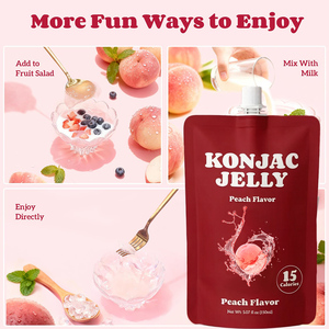 Complément alimentaire à la pêche, marque privée, favorisant le métabolisme et la digestion, à base de plantes, pour la perte de poids et l'amincissement, gelée de konjac. - Product Image 4