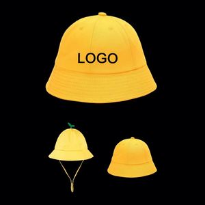 Sombrero de Pescador Infantil Unisex 100% Algodón con Bordado de Dibujos Animados, para Uso Diario al Aire Libre, Fiestas, Viajes, Todas las Estaciones, Casual, Personalizable - Product Image 1