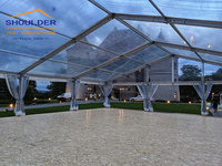 Tente de réception transparente en aluminium PVC imperméable quatre saisons 15x25m