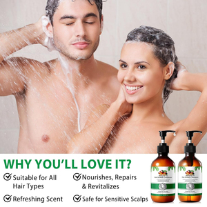 Batana Set sampo dan kondisioner, produk rambut tebal untuk wanita dan pria dengan minyak Batana organik mentah untuk pertumbuhan rambut - Product Image 6