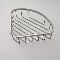 Panier d'angle mural en acier inoxydable 304, design moderne et simple, 1 niveau, durable et étanche pour salle de bain