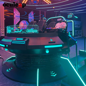 Simulador de plataforma VR 9D Magic UFO 6 DOF, equipo VR/AR/MR con monedas y sistemas de pago con tarjeta de crédito para cinco personas - Product Image 5