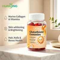 Complément Alimentaire Gommes 13-en-1 en Forme d'Ours à Base de L-Glutathion, Antioxydant, Collagène et Multivitamines pour la Beauté - OEM