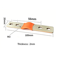 Barre omnibus flexible en cuivre pour batterie, 200A, pour énergies nouvelles, connecteur de batterie au lithium laminé, barre omnibus LiFePO4, taille personnalisée