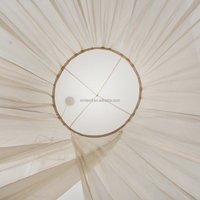 Wellness Pod Moustiquaire-Auvent de lit rond avec doublure en fibre d'argent, votre retraite quotidienne contre les CEM, la 5G et la pollution électronique