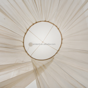 Wellness Pod <span class=keywords><strong>Moustiquaire</strong></span>-Auvent de lit rond <span class=keywords><strong>avec</strong></span> doublure en fibre d'argent, votre retraite quotidienne contre les CEM, la 5G et la pollution électronique - Product Image 6