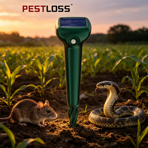 IBN New Outdoor Solar-Powered Traps Seismic Wave Waterproof Animal Repellent Device (IP65) Solid State for <strong>Wild</strong> Animals - Product Image 2