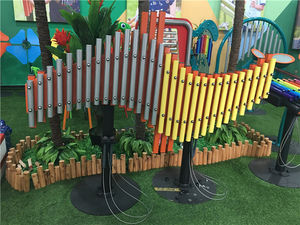 Moetry Instruments de musique pour aire de jeux pour enfants, <span class=keywords><strong>harpe</strong></span> orchestrale en alliage d'aluminium, idéale pour les établissements préscolaires et les centres commerciaux - Product Image 5