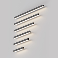 Luminaire LED linéaire moderne pour intérieur, luminaire LED linéaire suspendu au plafond, 20w 36w 40w 45W, noir, blanc, montage en surface