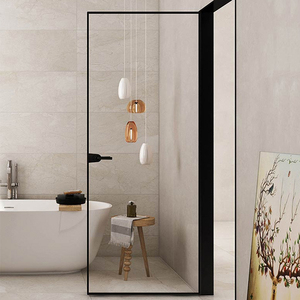 Nhà Máy Giá Rẻ Giá Thấp Ngưỡng Nhôm Khung Kính Nhà Vệ Sinh Nội Thất Cửa Phòng - Product Image 6