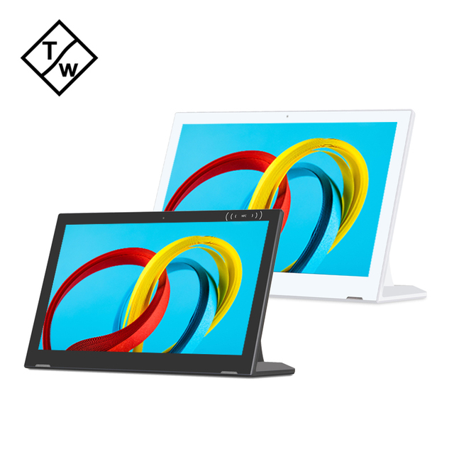 AT173WF 1080P Capacitive Touch Screen 5G WIFI 17.3 Inch L-Shape Android 11 Tablet PC AIO 4GB Memory 2GB USB HD Educational