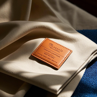 Écussons vierges en similicuir PU personnalisés avec logo gravé au laser et gaufré, pour la réparation et l'identification, pour jeans, bonnets et vêtements
