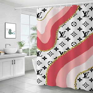 <span class=keywords><strong>Tenda</strong></span> da doccia con stampa leopardata <span class=keywords><strong>arcobaleno</strong></span>, tende da bagno colorate in stile moderno con 12 ganci, decorazioni per il bagno in poliestere impermeabile - Product Image 1
