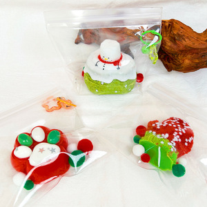 Food Grade Christmas Silicone Squishy Toy Set Novelty Cream Cake Simulation Food Stress Relief Toy Xmas Sensory Fidget Toys Bulk - Product Image 3