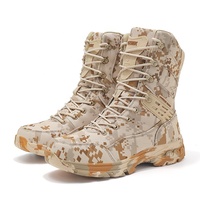 BAEWOON TB22 Grande Taille 47 Bottes Tactiques d'Entraînement pour Hommes, Bottes de Jungle Camouflage Vert, Bottes Hautes d'Extérieur Tout-Terrain pour Hommes