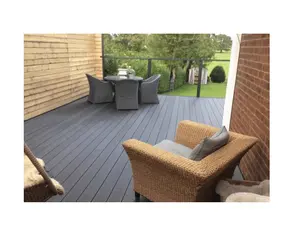 Wholesale Price Garden Interlocking WPC Flooring Wood Plastic Composite Deck Tiles Co-extruded Wooden Splicing Floor