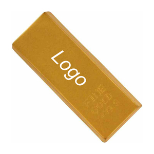 Venta caliente logotipo personalizado barra de oro PU espuma de elevación lenta Bola de estrés relajante Squeeze juguetes promocionales para niños y niñas - Product Image 2