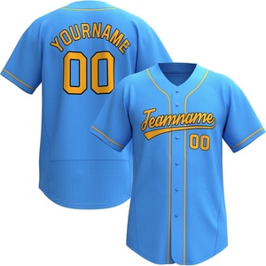 Maillot de baseball personnalisé pour le sport, chemise courte boutonnée imprimée et brodée, uniforme sportif pour hommes et femmes, séchage rapide, noir et blanc - Product Image 2