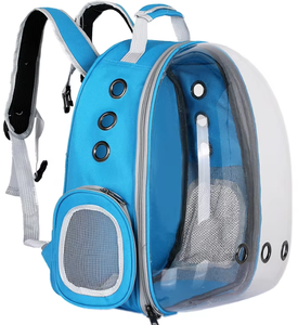 Large Capacity Transparent Oxford Material Foldable Travel Carrier Portable Dog Tote <b>Backpack</b> Zipper Fashionable Modern Classic - Product Image 5