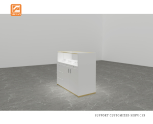 Vente directe d'usine, <span class=keywords><strong>vitrine</strong></span> de présentation de <span class=keywords><strong>bijoux</strong></span> moderne de luxe haut de gamme en verre trempé, acier inoxydable, MDF, éclairage LED - Product Image 5