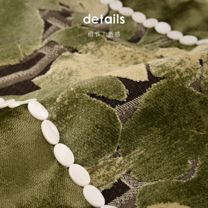 Cuscino Lombare per Divano e <span class=keywords><strong>Poggiatesta</strong></span> <span class=keywords><strong>Letto</strong></span> in Velluto Tagliato Importato Stile Old Money di Lusso Leggero Francese Echo Shanghai per Camere Modello Hotel - Product Image 3