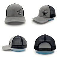 Chapeaux de camionneur Richardson 112 pour hommes personnalisés Casquette en maille de sport de protection solaire en coton avec logo brodé Style toile denim à la mode