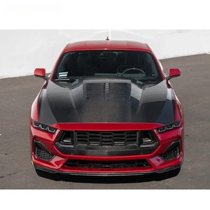 Prix d'usine BTC pour Ford <span class=keywords><strong>Mustang</strong></span> GT500, capot en fibre de carbone modifié, Ford <span class=keywords><strong>Mustang</strong></span> 2024, couvercle de moteur ventilé - Product Image 1