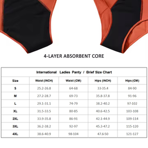<span class=keywords><strong>Culotte</strong></span> <span class=keywords><strong>menstruelle</strong></span> réutilisable en bambou biologique coloré pour femmes ODMOEM, sous-vêtements menstruels anti-fuites, flux abondant - Product Image 6