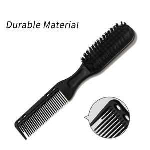 Nouvelle Arrivée Brosse à Cheveux Portable en Plastique et Nylon à Double Tête pour Barbiers et Coiffeurs, Brosse à Barbe pour Hommes - Product Image 4