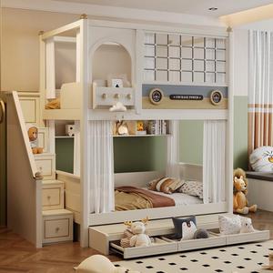 Letti <span class=keywords><strong>a</strong></span> Castello Multifunzionali per Bambini JS, Vendita Calda, con Cassetti e Scale, <span class=keywords><strong>Letto</strong></span> <span class=keywords><strong>a</strong></span> Castello in Legno per Bambini, Set Camera da <span class=keywords><strong>Letto</strong></span> con Tema Cartone Animato - Product Image 2