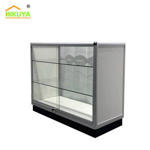 Factory Custom Temper Glass <strong>Display</strong> <strong>Case</strong> Glass Showcase Glass <strong>Display</strong> Cabinet With 2 LED Lights - Product Image 5