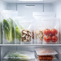 Sacs sous vide de qualité alimentaire réutilisables, sacs sous vide adaptés au cuisson sous vide pour la viande, les légumes, le poisson, emballage