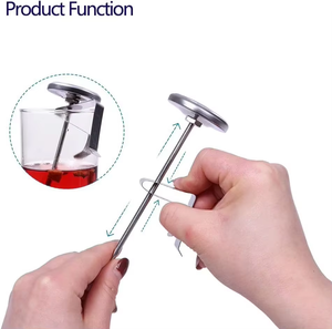 Termometro da Cucina 2026 SW <span class=keywords><strong>COFFE</strong></span>/MILK WHITE per BBQ, Lettura Istantanea della Temperatura di Alimenti, Latte, Pollo Arrosto e Fritture Profonde - Product Image 1