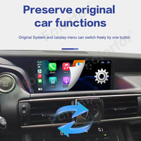 Lecteur DVD de voiture 10,25 pouces pour Lexus IS 2013-2017, conduite à gauche, lecteur multimédia de voiture, navigation GPS, CarPlay