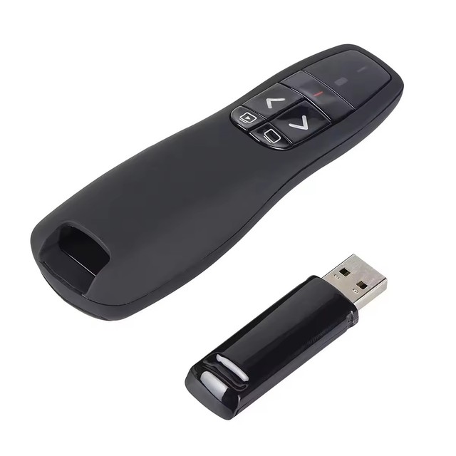 Wireless Bluetooth USB Powerpoint PPT Presenter Laser Pointer Red USB Laser Pointer Presentation Clicker for Powerpoint