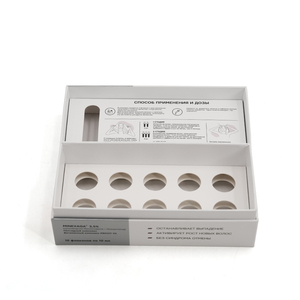 Boîte cosmétique personnalisée pour le marché russe, boîte d'emballage rigide pour sérum anti-chute <span class=keywords><strong>de</strong></span> cheveux - Product Image 4