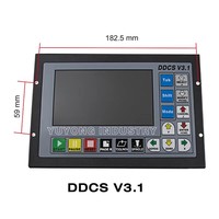 Controlador de Movimiento CNC Independiente de 3/4 Ejes DDCS V3.1 V4.1 con Paro de Emergencia, Soporte para Volante Electrónico y Código G
