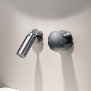 Wall Mount Basin Faucet Single Handle Ceramic Valve Core Copper Faucet For Washbasin - Product Image 4