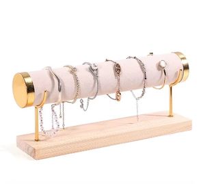 Support de Présentation en Bois et Velours pour Bijoux, Design Classique Personnalisé, Fait Main, Présentoir Décoratif pour Colliers - Product Image 2