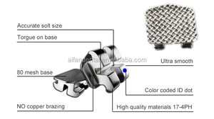 [ Aifan Dental Vendita Calda Nuova Generazione di Brackets Dentali Bondabili con Base a Rete MIM per Uso Ortodontico - Product Image 2