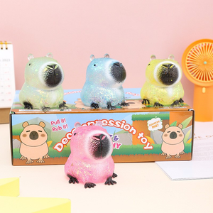 Jouet Squishy en Maltose en forme d'Animaux (Vache, Capybara), Mini Cadeau pour Enfant, Mochi Doux Anti-stress, Jouets de Décompression - Product Image 2