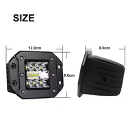 12V 24V 5 "pouces 39W encastré LED lumière de travail Pods voiture LED lampe de travail camion feu arrière pour 4x4 4WD pick-up ATV camion hors route SUV