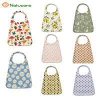 Lot de bavoirs bébé en coton écologique brodés, lavables, pour nouveau-né, anti-bave et d'alimentation, vente en gros
