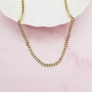 Collier chaîne cubaine en or massif 18 carats authentique Xinfly, collier en or 18 carats véritable, bijoux pour hommes - Product Image 2